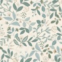 Caselio|Floral wallpaper in pastel blue tones|Modern