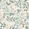 Caselio|Floral wallpaper in pastel blue tones|Modern