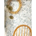 Caselio|Papier peint floral tons pastel bleu|Moderne