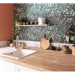 Caselio|Floral wallpaper pastel flowers for living room|Wallpaper 2