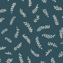 Caselio|Papier peint minimaliste épis de blé bleu|Minimaliste