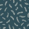 Caselio|Papier peint minimaliste épis de blé bleu|Minimaliste