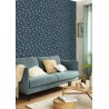 Caselio|Minimalist wallpaper with wheat sprigs in blue|Minimalist