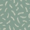 Caselio|Papier peint minimaliste vert avec épis de blé|Minimaliste