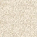 Caselio|Skandinavische Tapete in Beige mit Blumenmotiven|Tapeten