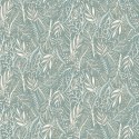 Caselio|Floral wallpaper in turquoise, Scandinavian style|Modern