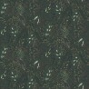 Caselio|Papier peint floral noir et vert touche nordique|Moderne