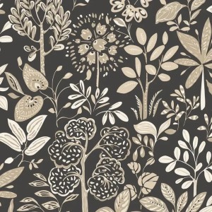 Marburg|Papel pintado hojas de roble y bellotas marrón y gris|Floral