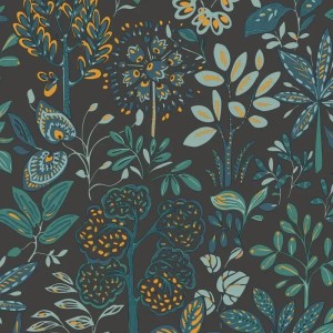 Caselio|Floral wallpaper with large flowers, ideal for bathroom|Wallpaper