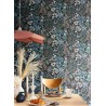 Caselio|Papier peint bohème fleurs fond noir|Papier Peint