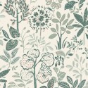 Caselio|Floral wallpaper with large flowers, ideal for bathroom|Wallpaper