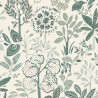 Caselio|Floral wallpaper with large flowers, ideal for bathroom|Wallpaper