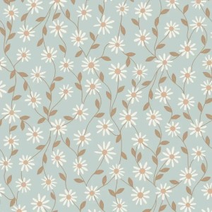 Rasch|Wallpaper hand-drawn flowers blue-green|Floral