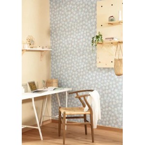Eijffinger|Papier peint floral bohème moderne vert pastel|Floral 2