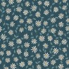 Caselio|Papier peint fleurs bleues lianes de marguerites|Papier Peint