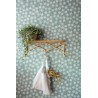 Caselio|Floral wallpaper turquoise daisy vines|Wallpaper