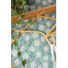 Caselio|Floral wallpaper turquoise daisy vines|Wallpaper