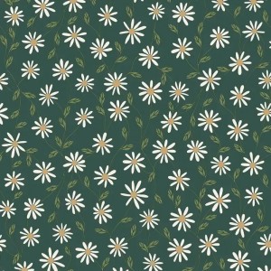 Rasch|Papel pintado flores pequeñas gris, efecto lino|Floral