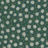 Caselio|Youth wallpaper in green with daisies|Wallpaper