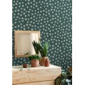 Caselio|Youth wallpaper in green with daisies|Wallpaper