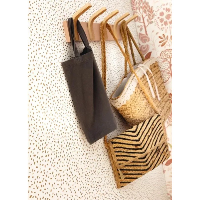 Caselio|Minimalistische Tapete in Weiß und Gold mit Metallic-Punkten|Minimalistisch