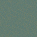 Caselio|Green wallpaper with gold dots|Wallpaper
