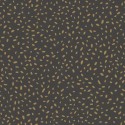 Caselio|Papier peint moderne noir avec pois dorés|Moderne