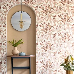 Casadeco|Vinyl wallpaper with olive green fabric effect|Solid Colors 2