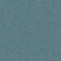 Caselio|Papier peint moderne effet textile turquoise et or|Imitation Tissu