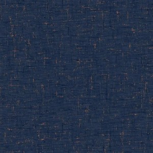 Caselio|Papel pintado moderno efecto textil turquesa y dorado|Imitacion Tela