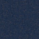 Caselio|Textile effect wallpaper in blue and gold metallic|Wallpaper