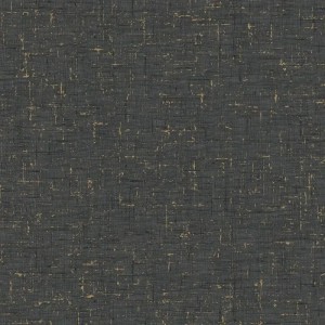 Caselio|Papel pintado moderno efecto textil turquesa y dorado|Imitacion Tela
