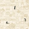 Caselio|Art Deco architecture wallpaper in white and gold|Figurative