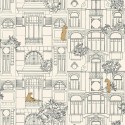 Caselio|Wallpaper with Art Deco facades and architecture|Figurative