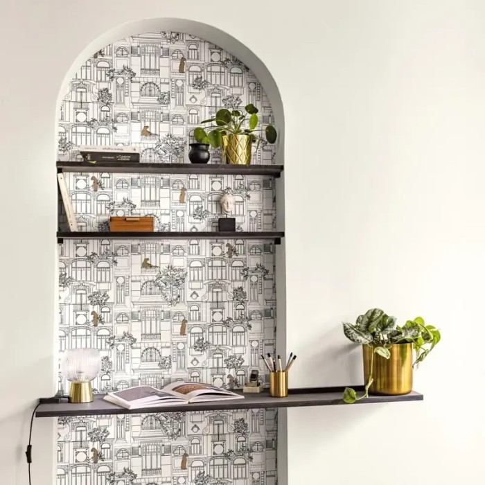 Caselio|Tapete mit Fassaden und Architektur im Art-Déco-Stil|Figurative