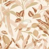 Caselio|Papier peint salon tons pastel plantes exotiques et perroquets|Papier Peint