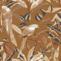 Caselio|Tropical wallpaper with parrots and exotic plants, ideal for restaurants|Wallpaper