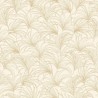 Caselio|Floral wallpaper for living room in white and gold, elegant|Art Deco
