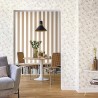 Caselio|Florale Tapete für Wohnzimmer und elegante Räume in Weiß und Gold|Art Deco