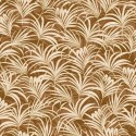 Caselio|Papier peint floral entrée élégante marron et or|Art Déco