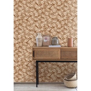 Caselio|Papier peint art déco avec coquillages noir et cuivre|Art Déco 2