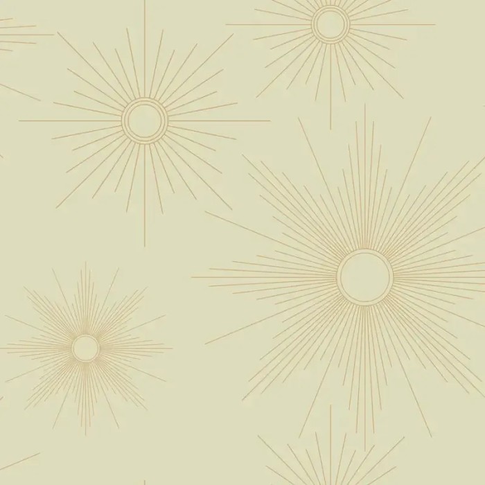 Caselio|Papel pintado Art déco verde con estrellas doradas|Papel Pintado