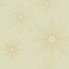Caselio|Papier peint Art Déco vert avec étoiles dorées|Papier Peint