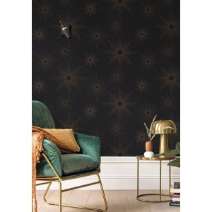 Caselio|Elegante Art-Déco-Tapete in Weiß und Gold|Art Deco 2
