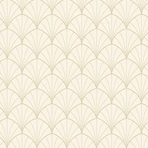 Caselio|Elegante Tapete mit Bögen in hellen Tönen|Art Deco