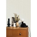 Caselio|Papel pintado Art Decó blanco, clásico pero elegante|Art Deco