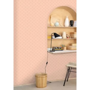 Caselio|Papier peint Art déco jaune avec motif éventail ou palmette|Art Déco 2