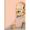 Caselio|Papier peint style Art Déco rose et or|Art Déco