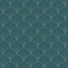 Caselio|Wohnzimmertapete im Art-Déco-Stil in Blau und Gold|Art Deco