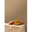 Caselio|Brown faux jute wallpaper|Raffia Imitation